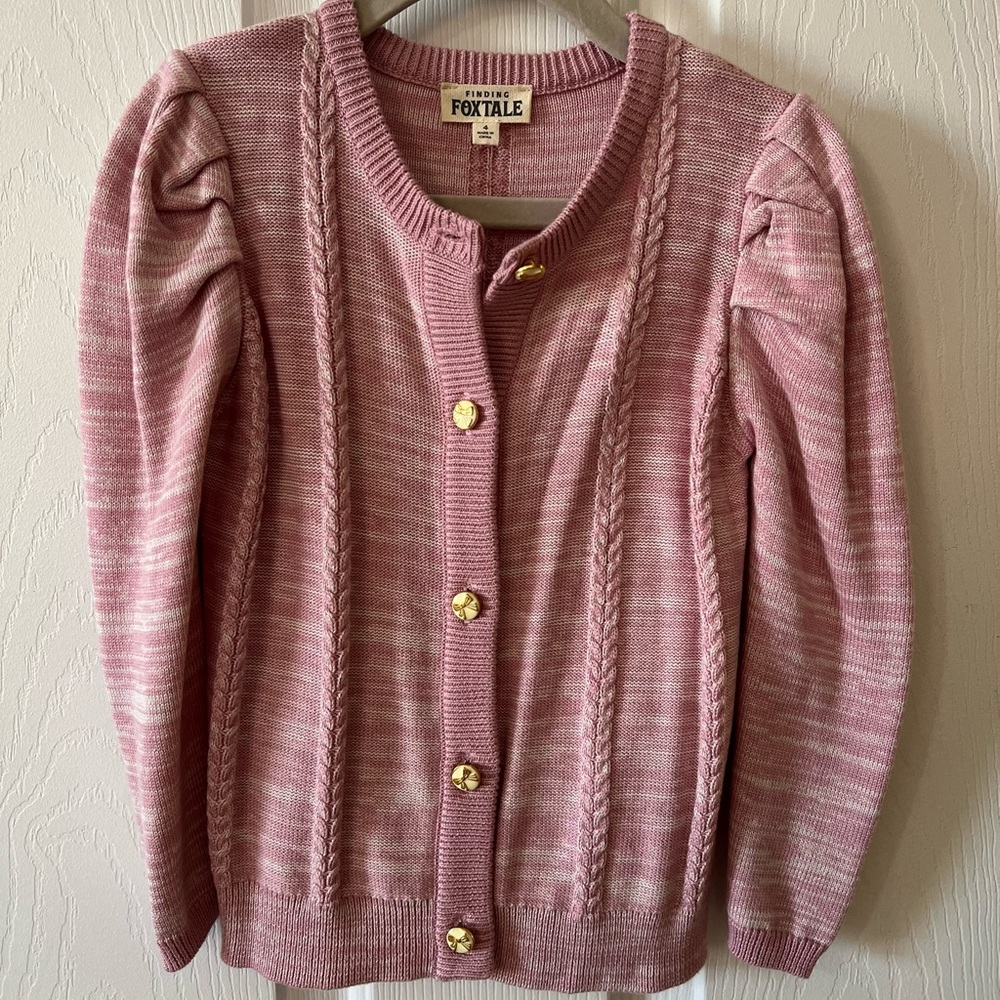 Kids Pink Cardigan Sweater